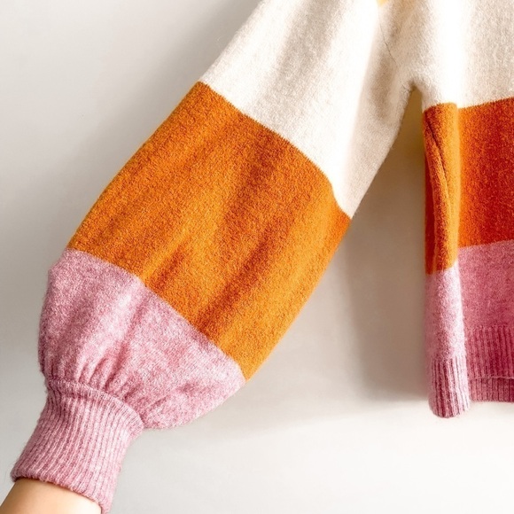 MADEWELL Striped Gladwell Balloon Sleeve Sweater - Picture 10 of 13